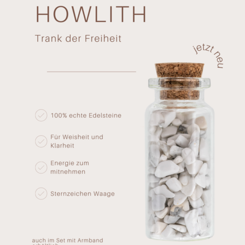 Howlith Trank Beschriftet